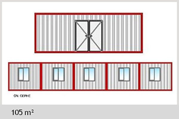 105 M² Konteyner Yemekhane - Görsel 2