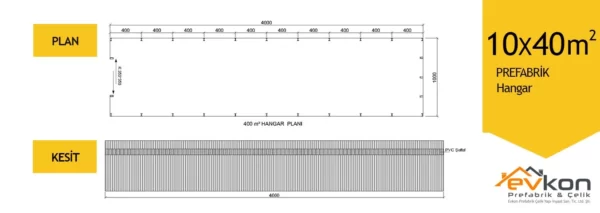10X40 M² Hangar - Görsel 3