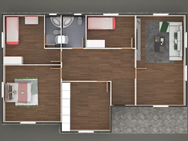 122 M² Tek Katlı Prefabrik Ev - Görsel 3