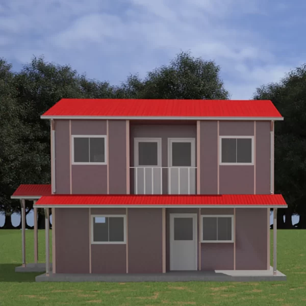 131 M² Çift Katlı Prefabrik Ev - Görsel 2