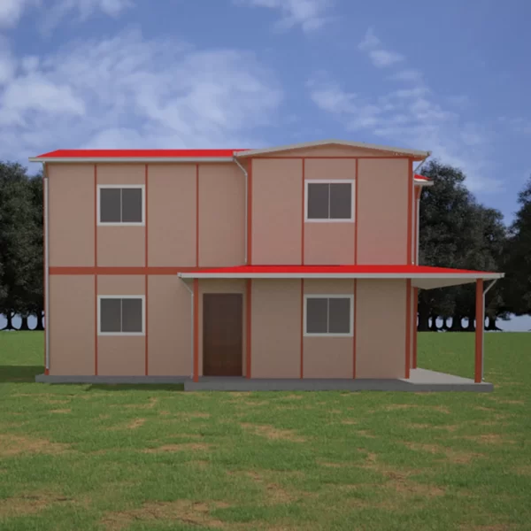 141 M² Çift Katlı Prefabrik Ev - Görsel 2