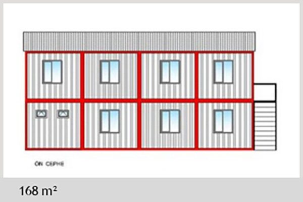 504 M² Konteyner Ofis