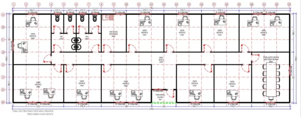 250 m² Prefabrik Ofis - Görsel 3