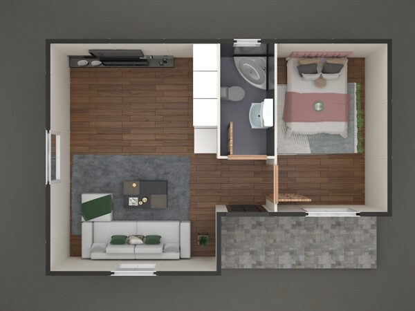 40 M² Tek Katlı Prefabrik Ev - Görsel 3