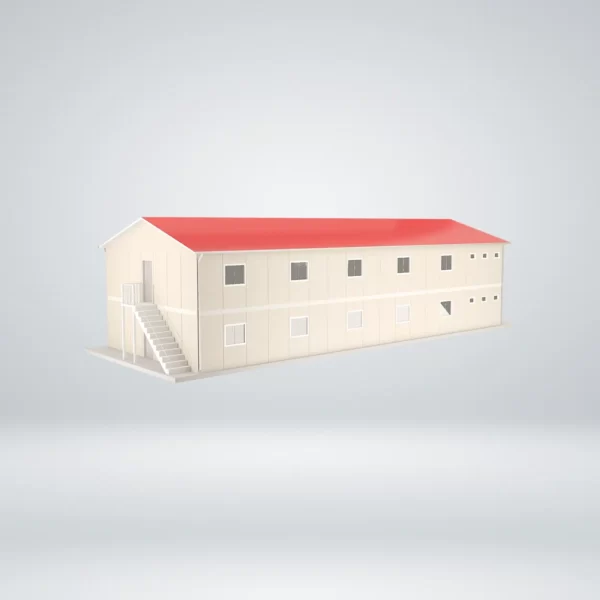 408 m² Prefabrik Dubleks Yatakhane - Görsel 2