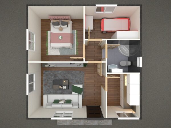 45 M² Tek Katlı Prefabrik Ev - Görsel 3