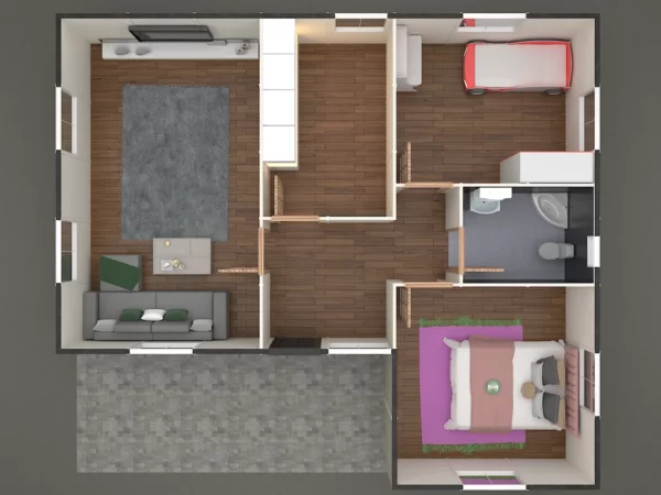 75 M² Tek Katlı Prefabrik Ev - Görsel 3