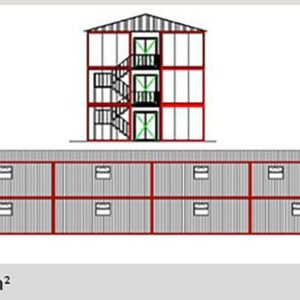 900 M² Konteyner Yatakhane