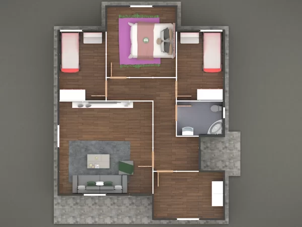 90 M² Tek Katlı Prefabrik Ev - Görsel 3